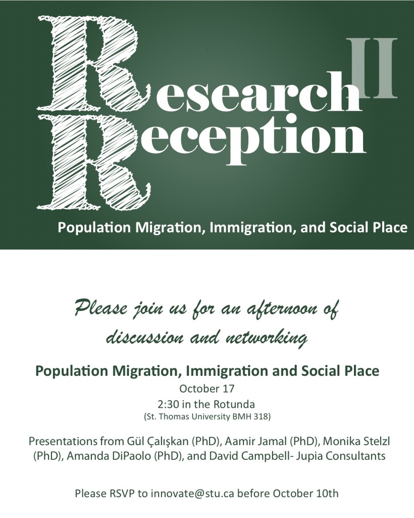 Research Reception Invite- Population Migration